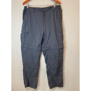 Columbia Dark Gray/Slate Convertible Outdoor Cargo Pants